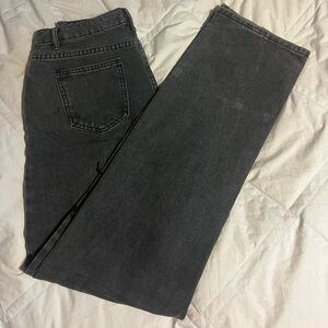 Black super baggy ripped jeans size small